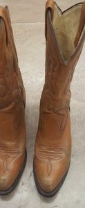 Leather cowboy boots